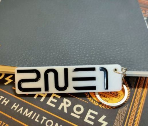 2NE1 K-pop Keychain - 3D model önizlemesi