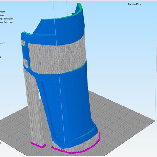 Download file Female Shin Armor [BK] • 3D print template ・ Cults