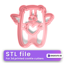 Bear-3-with-wings-san-valentines-cookie-cutter-3.png Bear With wings 3 -  SAN VALENTINES DAY COOKIE CUTTER STL