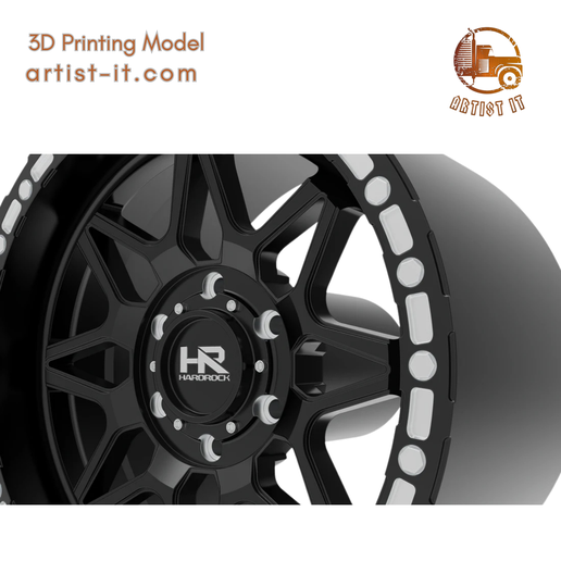 HARDROCK-H105-WHEEL-3D-MODEL3.png HARDROCK H105 3D DRUCK MODELL