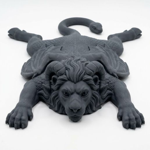 Mythological Chimera Rug Figurine