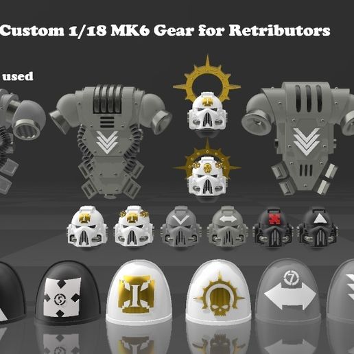 ⚙️ Custom 1/18 Retributors Gear・Free 3D File for 3D printing・Cults