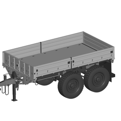 1.png 3D file Car trailer・3D printable model to download