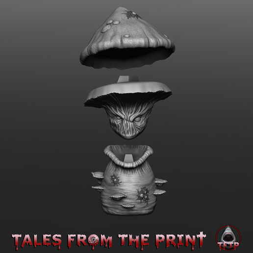 Myconid-6-zbrush-4k-by-tales-from-the-print.png Mushroom - Myconid - Bust One part and multipart versions HIGH QUALITY by Tales From The Print