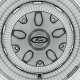 12.png Ford E-Transit Wheel (Rim + Tyre)