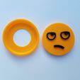 20191116_153347.jpg Fichier STL Badge Emoji Snap Eye Roll Emoji pour les yeux・Plan imprimable en 3D à télécharger, abbymath