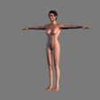 3.jpg Animated Naked woman-Rigged 3d game character Low-poly 3D model