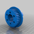pulley36tv2PulleyEnd.png 3mmボルト用 Cloudwheels 対応電動スケートボード用プーリー（36T、13T）