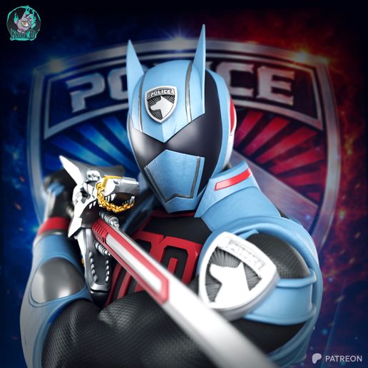 🗿 Shadow Ranger POWER RANGERS SPD - STL Ready for 3D Printing・ 3D File ...