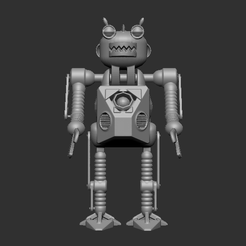 Capture-d’écran-2022-10-16-à-21.01.53.png Fichier OBJ Robot Rétro・Design imprimable en 3D à télécharger