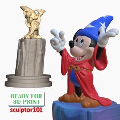 Fantasia-Mickey-Mouse-the-Sorcerer-Stone-Platform-1200x1200.jpg Fanart Fantasia Mickey Mouse the Sorcerer Rock and Base