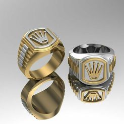 1.jpg STL file ROLEX RING FOR MAN・3D printable model to download