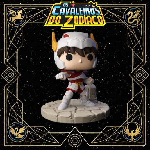 Pegasus Seiya - Saint Seiya (Knights of the Zodiac) - Funko Pop Style - 3D Print STL