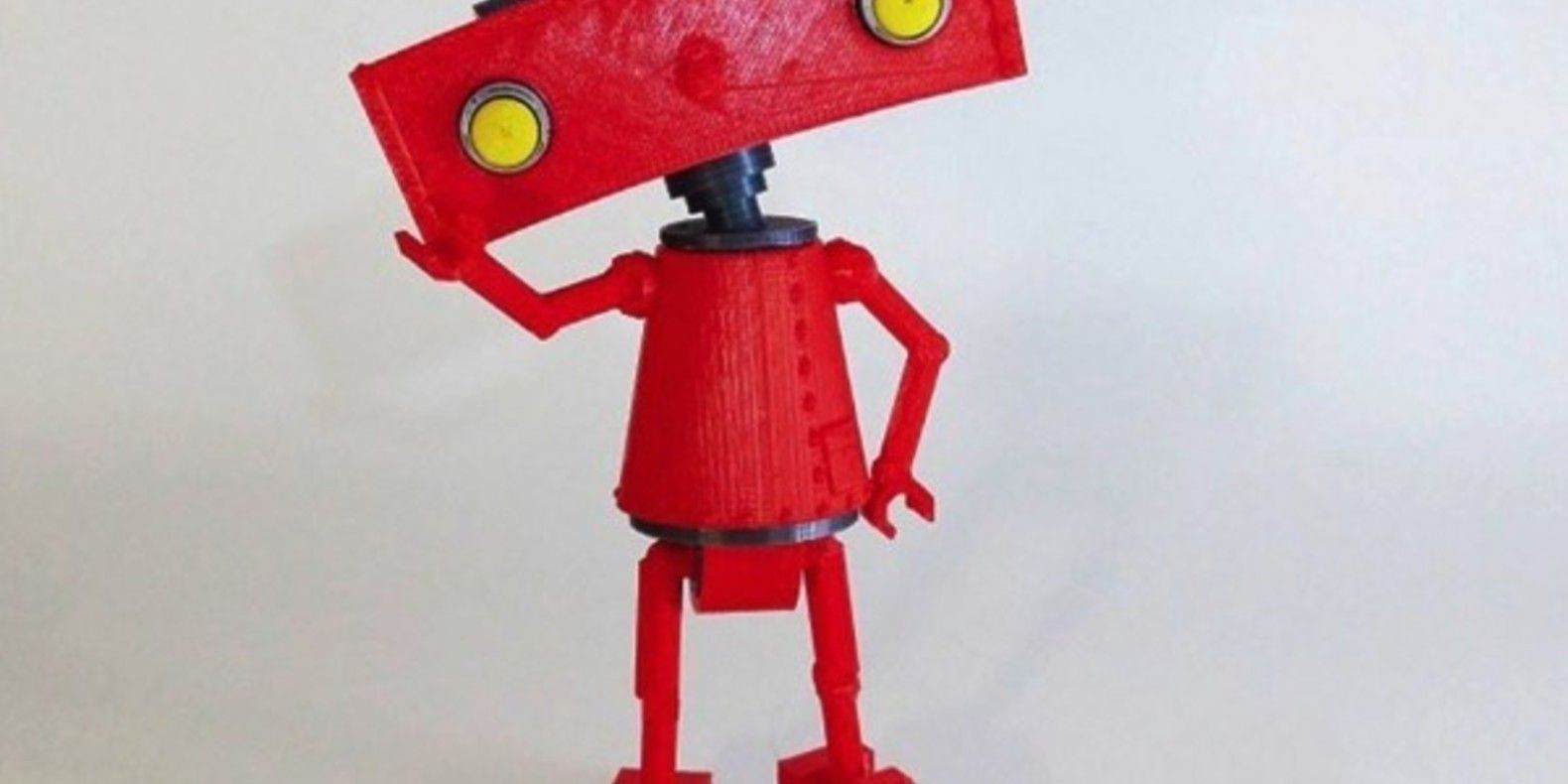 Le logo de Bad Robot en impression 3D
