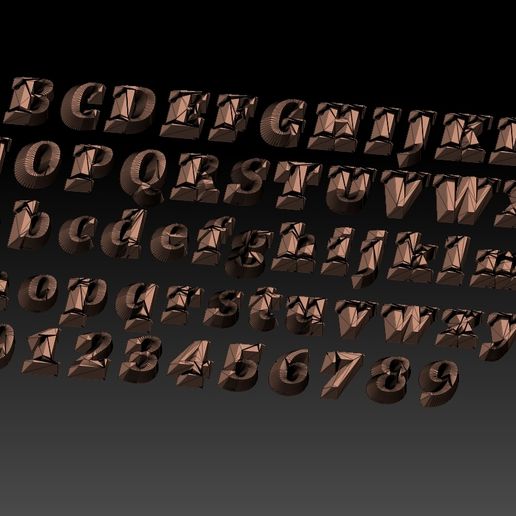 🆕 FONTS NUMBER・ STL File for ・Cults
