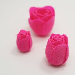 Rose_Valentin_impression_3D.jpg Free STL file Anniversary Roses・Template to download and 3D print, XYZWorkshop