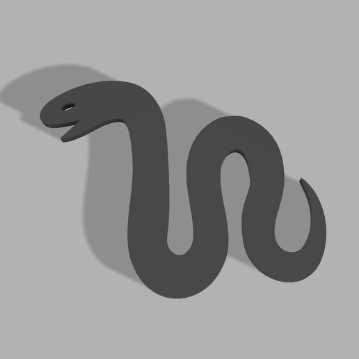 🐍 Snake・ STL File for 3D printing・Cults