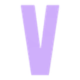 V.stl Simple uppercase alphabet- Abecedario mayuscula sencilla