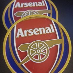 Arsenal.jpg STL file Arsenal Drink Coasters・3D printable model to download
