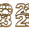 7.png 2023 new year CATs Cookie cutter