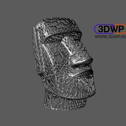 STL file Moai statue wearing sunglasses and a party hat NO.1 🗿・Template to  download and 3D print・Cults