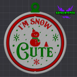 I'm-Snow-Cute.png 🎄 ¡48 adornos giratorios para el árbol de Navidad!