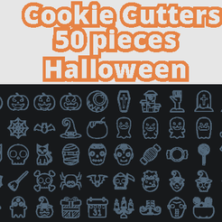 hallo2.png Halloween cookie cutter PACK 50