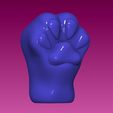 ZBrush-Document.jpg Gear shifter knob Pata de gato - Gear shifter knob Cat Paw