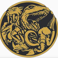 megazord-coin.png Mighty Morphin Power Rangers Mega Zord Coin