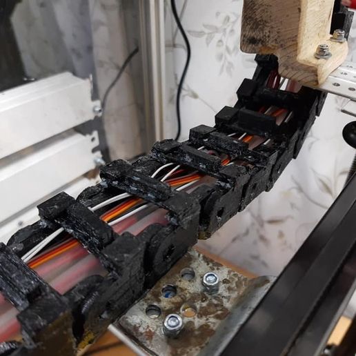 Download STL file Drag Chain Cable management system 10X10mm • Template to 3D print ・ Cults