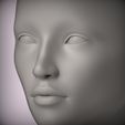 1.11.jpg 22 3D HEAD FACE FEMALE CHARACTER FEMALE TEENAGER PORTRAIT DOLL BJD LOW-POLY 3D MODEL