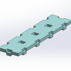 tego_plaque_4x1.PNG Free STL file Tego plate 4x1・3D printing design to download