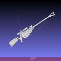 meshlab-2020-09-27-21-51-36-35.jpg Sword Art Online Sinon Hecate II Rifle Basic Model