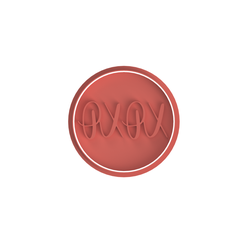 Xoxo.png Download STL file Valentine's Day Cookie Cutter V9 • 3D printing design, dwain