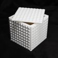3D_Printed.jpg Square Pattern Texture Storage Box Container