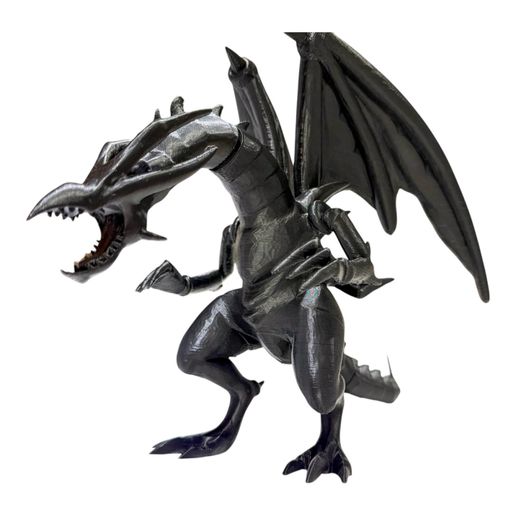 Red-Eyes Black Dragon 3D Print Model – Classic Yu-Gi-Oh! Card Style