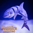 Pntd-0108-copy.jpg Great White Shark articulated toy, print-in-place body, snap-fit head, cute-flexi