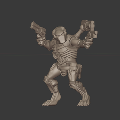 Keler23.png STL-Datei Cannibal Chickens 3GunXenoHunterSlinger kostenlos・3D-Drucker-Design zum herunterladen
