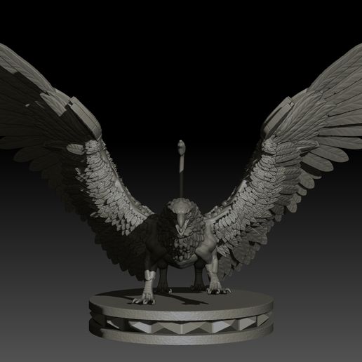 1-2.jpg Griffon High Poly para impressão 3d