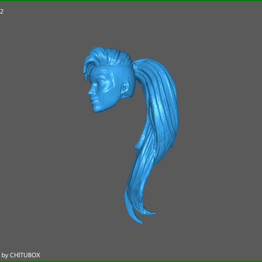 👖 X-Men Jean Grey Ponytail Head・ STL File for 3D printing・Cults