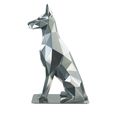 Polygonal_Doberman_01.jpg Estatua poligonal de doberman