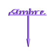 Ambre.stl Этикетки для имени Эмбер