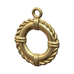 Life-Buoy-pendant-charm-00.jpg Archivo STL Modelo de impresión en 3D del colgante y el colgante de la boya de la vida・Modelo para descargar e imprimir en 3D