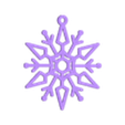Bola Navidad_Copo2.stl Bolas de Natal Flocos