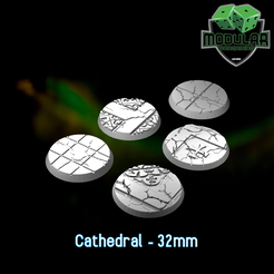 32mm.png Cathedral Bases - 32mm set