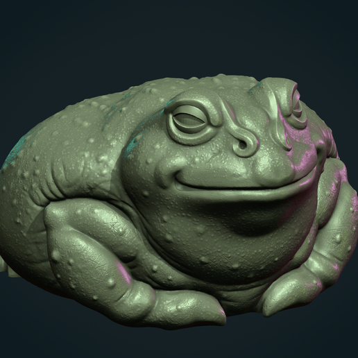 🐸 Fat Toad Frog・ 3D File for ・Cults