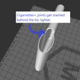 Compartment-view-for-bic-cig-case.png Cigarette + Bic lighter case