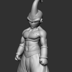 Buu_06.png Fichier STL Kid Buu Dragon Ball Z・Modèle pour impression 3D à télécharger