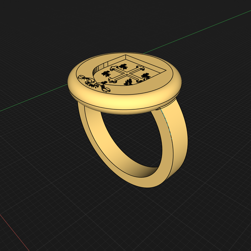 Signet Ring - The Last Kingdom 3D model