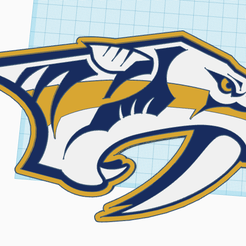 predators.png STL file Nashville Predators Wall Art for CR-10 and Ender 3 sized beds・3D printing template to download